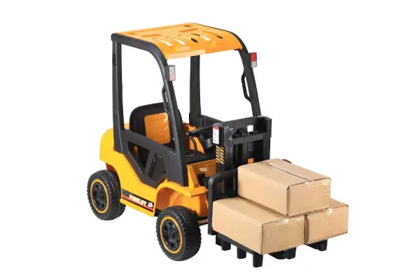 Kinderauto, Elektro Gabelstapler, 12V7AH Akku, 2 Motoren + 2,4Ghz, Gelb oder Rot